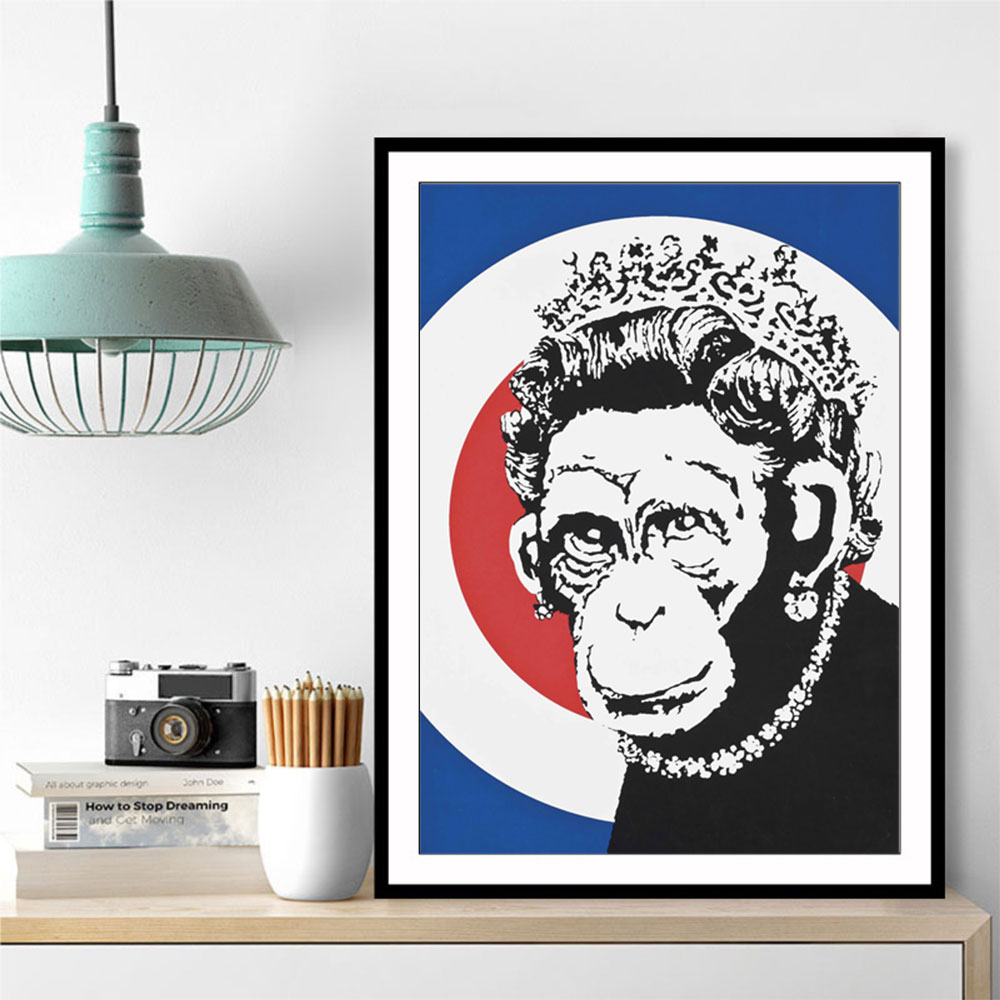 バンクシー Banksy Monkey Queen エスタンプ リトグラフ バンクシー Banksy Monkey Queen エスタンプ リトグラフ